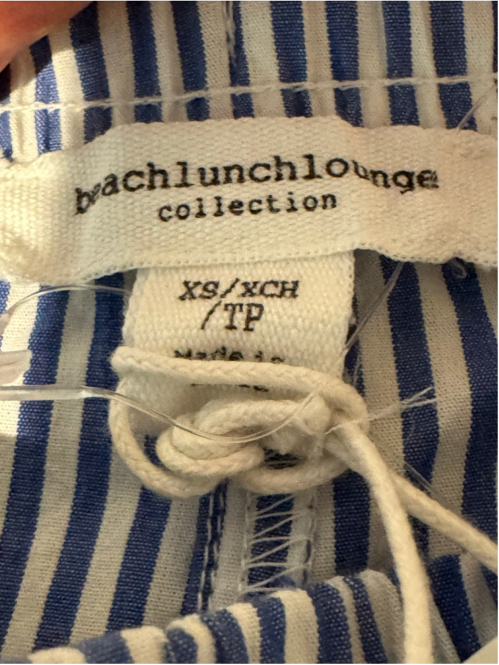 Women's beachlunchlounge Striped lounge pants Blue White Size XS - Picture 4 of 12